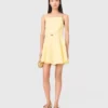 Vestido acampanado con tirantes