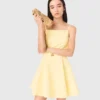 Vestido acampanado con tirantes