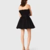 Vestido bustier de tul y organza Vestido bustier de tul y organza