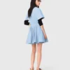 Vestido camisero acampanado