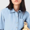 Vestido camisero acampanado