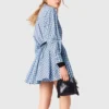 Vestido camisero con pedrería