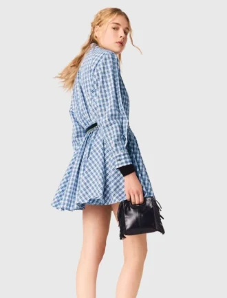 Vestido camisero con pedrería