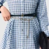 Vestido camisero con pedrería