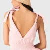 Vestido corto acampanado de algodón Vestido corto acampanado de algodón