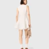 Vestido corto acampanado de tweed