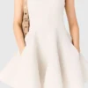 Vestido corto acampanado de tweed