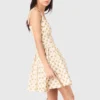 Vestido corto acampanado estampado Vestido corto acampanado estampado