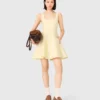 Vestido corto de punto jacquard
