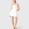 Vestido corto de satén
