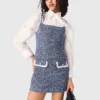Vestido corto de tweed