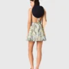 Vestido corto estampado sin espalda Vestido corto estampado sin espalda