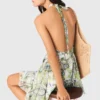 Vestido corto estampado sin espalda Vestido corto estampado sin espalda