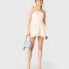 Vestido corto tipo bustier bordado Vestido corto tipo bustier bordado