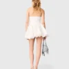 Vestido corto tipo bustier bordado Vestido corto tipo bustier bordado