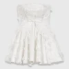 Vestido corto tipo bustier bordado Vestido corto tipo bustier bordado