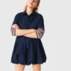 Vestido de algodón de manga corta