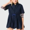 Vestido de algodón de manga corta