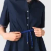 Vestido de algodón de manga corta
