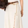Vestido de canalé con abertura lateral Vestido de canalé con abertura lateral