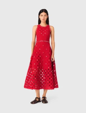 Vestido de croché con efecto espejo