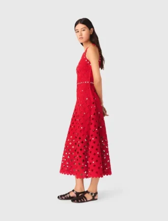 Vestido de croché con efecto espejo