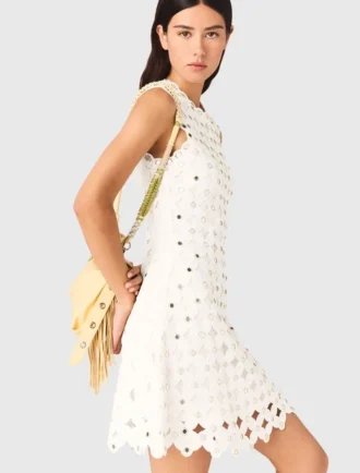 Vestido de croché con efecto espejo