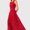 Vestido de croché con efecto espejo Vestido de croché con efecto espejo