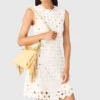 Vestido de croché con efecto espejo Vestido de croché con efecto espejo