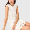 Vestido de croché con efecto espejo Vestido de croché con efecto espejo