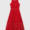 Vestido de croché con efecto espejo Vestido de croché con efecto espejo