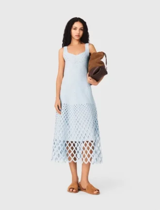 Vestido de ganchillo con forro extraíble