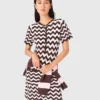 Vestido de ganchillo en zigzag Vestido de ganchillo en zigzag