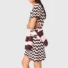 Vestido de ganchillo en zigzag Vestido de ganchillo en zigzag