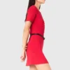 Vestido de punto con mini canalé Vestido de punto con mini canalé