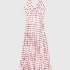 Vestido de seda estampado