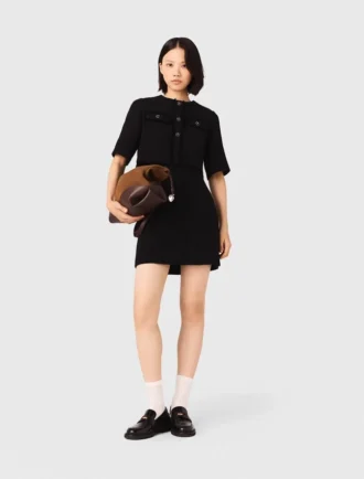 Vestido de tweed brillante 2 en 1