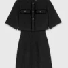 Vestido de tweed brillante 2 en 1