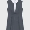 Vestido entallado con efecto de capas