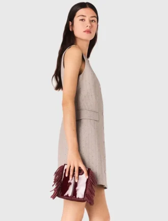 Vestido entallado con mini pedrería