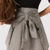 Vestido estampado bicolor