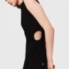 Vestido largo con corte en la cintura