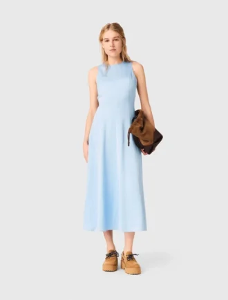 Vestido largo con espalda abierta