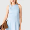 Vestido largo con espalda abierta