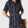 Vestido largo con estampado fluido Vestido largo con estampado fluido