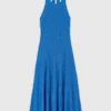 Vestido largo de guipur con espalda descubierta Vestido largo de guipur con espalda descubierta