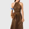 Vestido largo plisado Vestido largo plisado