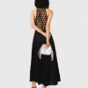 Vestido largo vaporoso con espalda trenzada Vestido largo vaporoso con espalda trenzada
