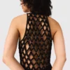 Vestido largo vaporoso con espalda trenzada Vestido largo vaporoso con espalda trenzada