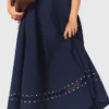 Vestido midi acampanado